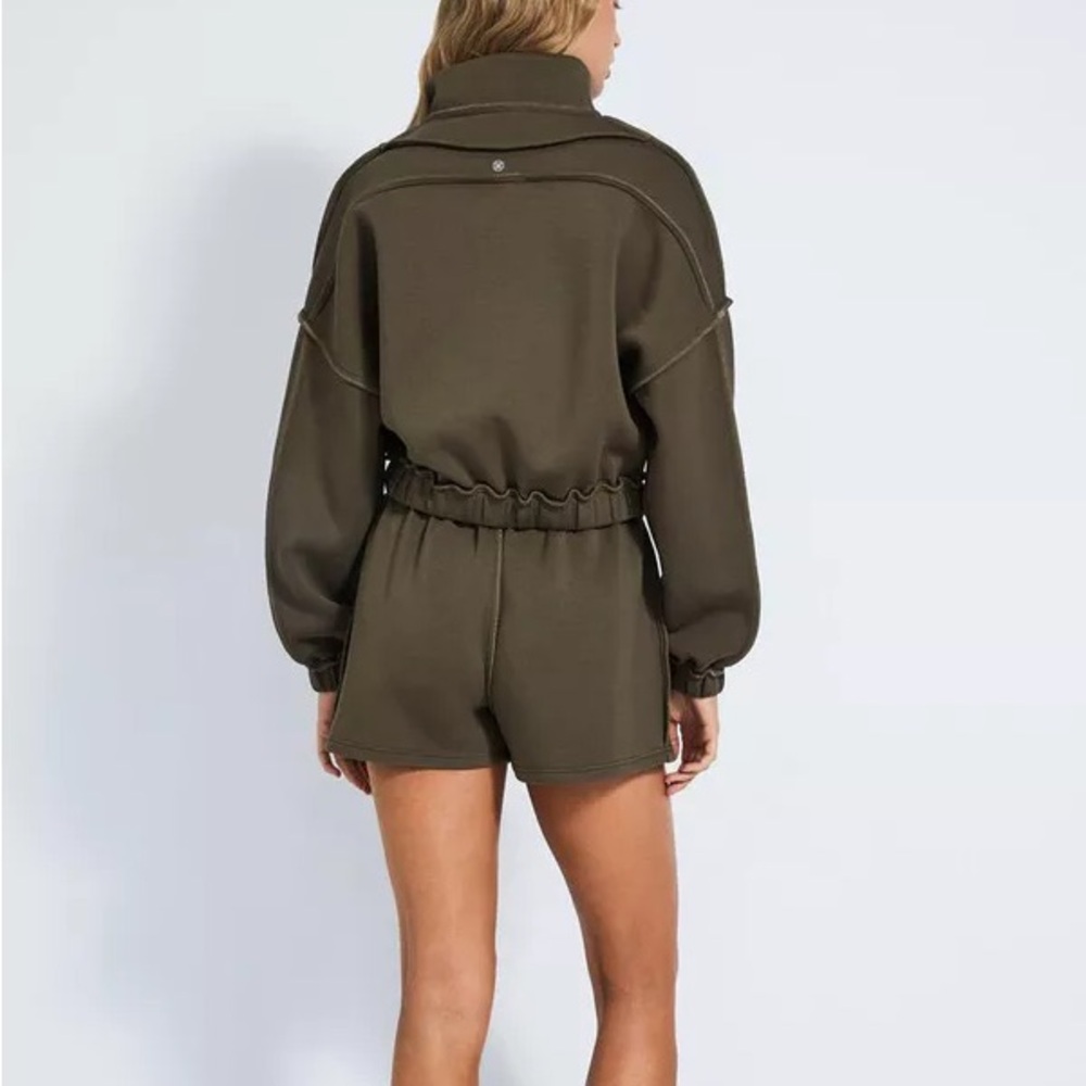 Devon Windsor Olive Women’s Stormi Zip Sweatshirt - Picture 3 of 11
